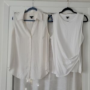 Ann Taylor Sleeveless Tops Large White Unworn S/O 2